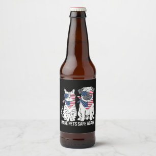 Huisdieren Veilig Maken Trump Harris Debat Honden  Bier Etiket
