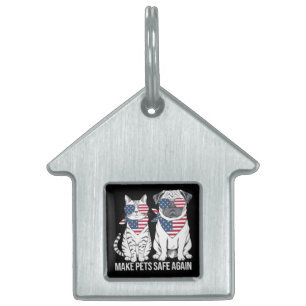 Huisdieren Veilig Maken Trump Harris Debat Honden  Naamplaatje