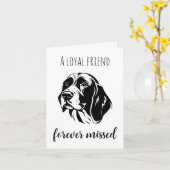 Huisdieren verlies van hond sympathiekaarten kaart (Gele Bloem)