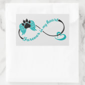 Huisdieren voor altijd in mijn hart rechthoekige sticker (Tas)