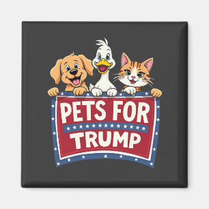 Huisdieren voor Trump Cats Maga Dogs verkiezing Magneet