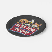 Huisdieren voor Trump Cats Maga Dogs verkiezing Papieren Bordje (Gekanteld)