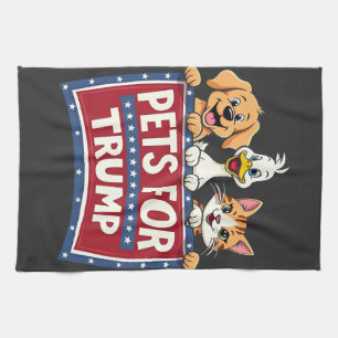 Huisdieren voor Trump Cats Maga Dogs verkiezing Theedoek