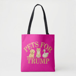 Huisdieren voor Trump: Show-ondersteuning voor Don Tote Bag