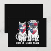 Huisdieren weer veilig maken Trump Harris debat ho Briefkaart (Voorkant / Achterkant)