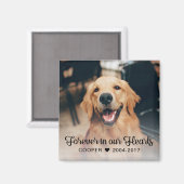 Huisdierengedenk-fotografiesympathie Magneet (Voorkant / Achterkant)