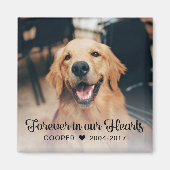 Huisdierengedenk-fotografiesympathie Magneet (Voorkant)