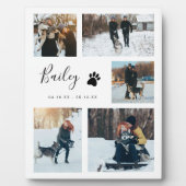 Huisdierengedenkplaats Foto Collage Pootafdrukken Fotoplaat (Voorkant)