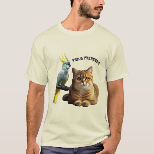 Huisdierenliefhebber Britse Korthaar Kat & Kakketv T-shirt (Voorkant)