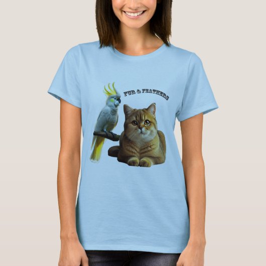 Huisdierenliefhebber Britse Korthaar Kat & Kakketv T-shirt (Voorkant)