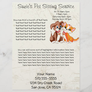 Huisdierenoppas Service Flyer
