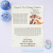 Huisdierenoppas Service Flyer (Enkel)