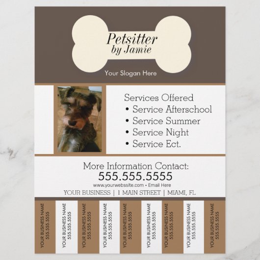 Huisdierenservice Zakelijke Hondentranenstroken Fl Flyer (Voorkant)