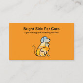 Huisdierenverzorging Moderne stijlvolle Visitekaar Visitekaartje (Voorkant)