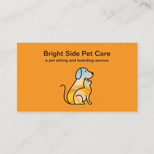 Huisdierenverzorging Moderne stijlvolle Visitekaar Visitekaartje (Voorkant)