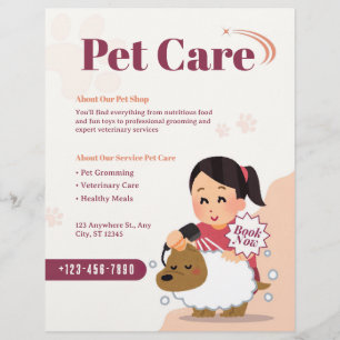 Huisdierenverzorging - Pet Sitting Services Busine Flyer