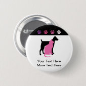 Huisdierenverzorging Zakelijke Buttonnen Ronde Button 5,7 Cm (Voorkant /achterkant)