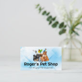 Huisdierenwinkel | Honden Katten Vogels Visitekaartje (Staand voorkant)