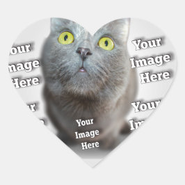 Huisdierfoto ✨ Mooie op maat gemaakte foto Hart Sticker