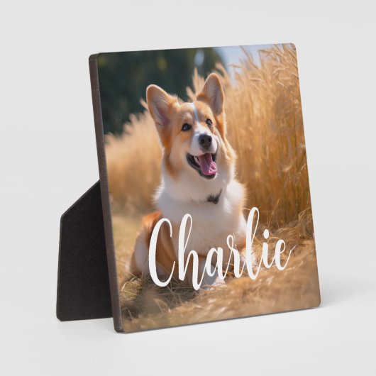 Huisdierfoto op maat fotoplaat (Voorkant)