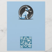 Huisdierfotografie Sessie Flyer Met QR-Code & Afsc (Achterkant)