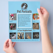Huisdierfotografie Sessie Flyer Met QR-Code & Afsc (Hand)
