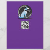 Huisdierfotografie Sessie Flyer Met QR-Code & Afsc (Achterkant)