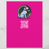 Huisdierfotografie Sessie Flyer Met QR-Code & Afsc (Achterkant)