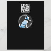 Huisdierfotografie Sessie Flyer Met QR-Code & Afsc (Achterkant)