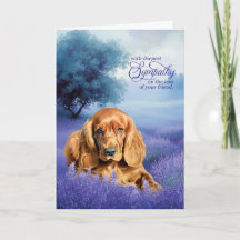 Huisdiergecondoleance Cocker Spaniel Hond Lavendel
