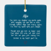 Huisdiergeheugen 5 Foto Collage Keramisch Ornament (Achterkant)