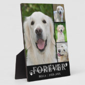 Huisdierherdenking 4 Foto voor altijd in onze hart Fotoplaat (Zijkant)