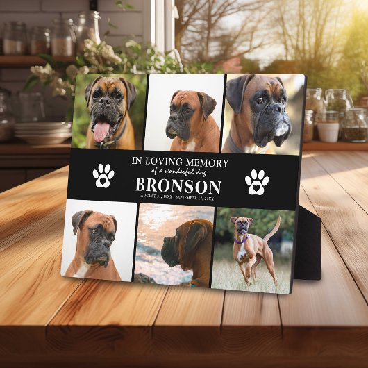 Huisdierherdenking 6 x Foto Ter liefdevolle herinn Fotoplaat