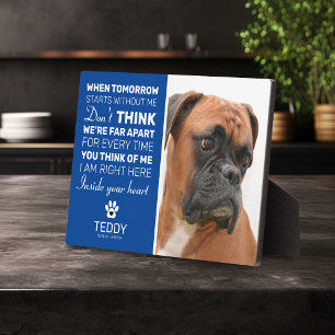 Huisdierherdenking Aandenken aan hond Fotoplaat