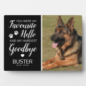 Huisdierherdenking | Aandenken aan kat en hond Fotoplaat (voorkant)