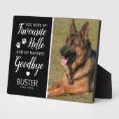 Huisdierherdenking | Aandenken aan kat en hond Fotoplaat (Zijkant)