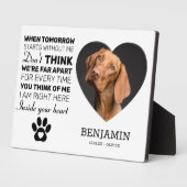 Huisdierherdenking | Aandenken Hond Fotoplaat (Zijkant)