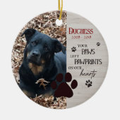 Huisdierherdenking Aangepaste Gedenkplek Keramisch Ornament (Voorkant)
