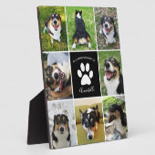 Huisdierherdenking Aangepaste Hond Foto Collage Po Fotoplaat (Zijkant)