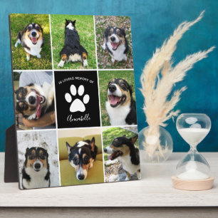 Huisdierherdenking Aangepaste Hond Foto Collage Po Fotoplaat