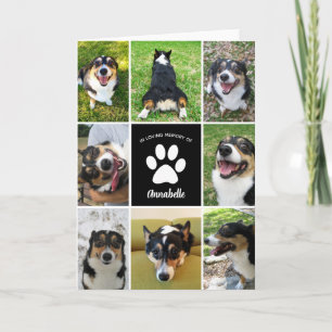 Huisdierherdenking Aangepaste Honden Collage Ter l Kaart