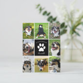 Huisdierherdenking Aangepaste Hondencollage In Lie Briefkaart (Staand voorkant)
