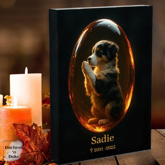 Huisdierherdenking Australian Shepherd Amber Canva Canvas Afdruk