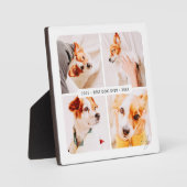 Huisdierherdenking Beste Hond Ooit Moderne Fotocol Fotoplaat (Voorkant)