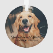 Huisdierherdenking | Condoleance | Sieraad met 2 f Ornament (achterkant)