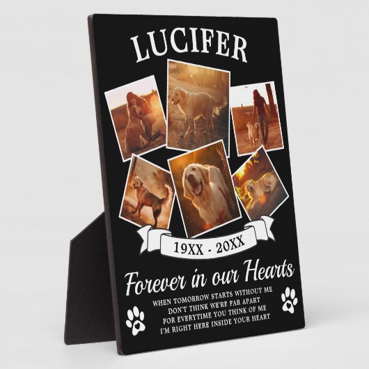 Huisdierherdenking Fotoplaat (Zijkant)