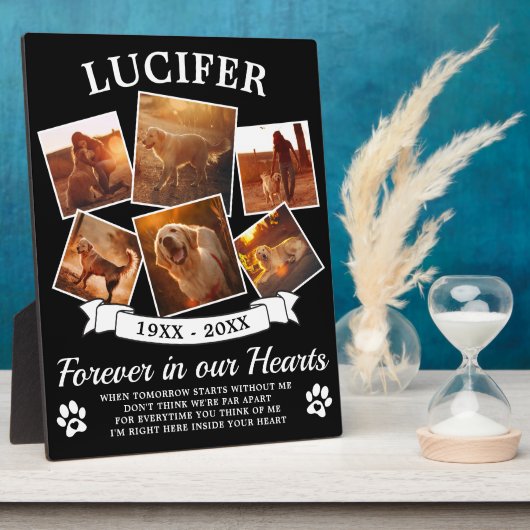 Huisdierherdenking Fotoplaat (Zijkant)