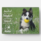 Huisdierherdenking Geschenk bij het verlies van ee Fotoplaat (voorkant)