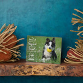 Huisdierherdenking Geschenk bij het verlies van ee Fotoplaat (Zijkant)