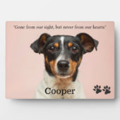 Huisdierherdenking - Geschenk bij verlies van huis Fotoplaat (voorkant)